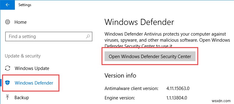 Cách tải Windows Defender cũ trong Windows 10 trở lại