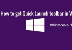 Cách tải thanh khởi động nhanh XP trong Windows 10