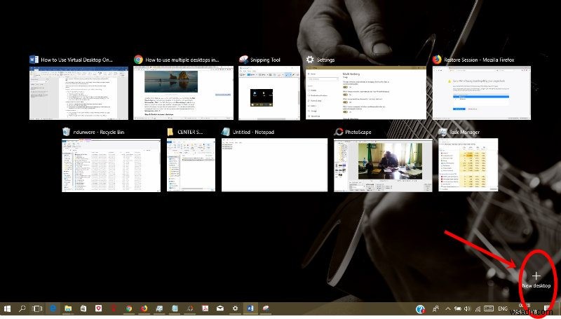 Cách sử dụng màn hình ảo trên Windows 10