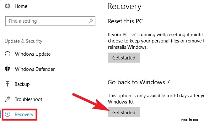 Cách hạ cấp Windows 10 và cài đặt lại Windows 7