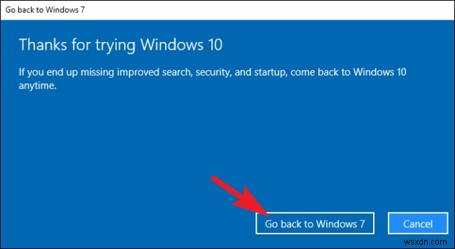 Cách hạ cấp Windows 10 và cài đặt lại Windows 7