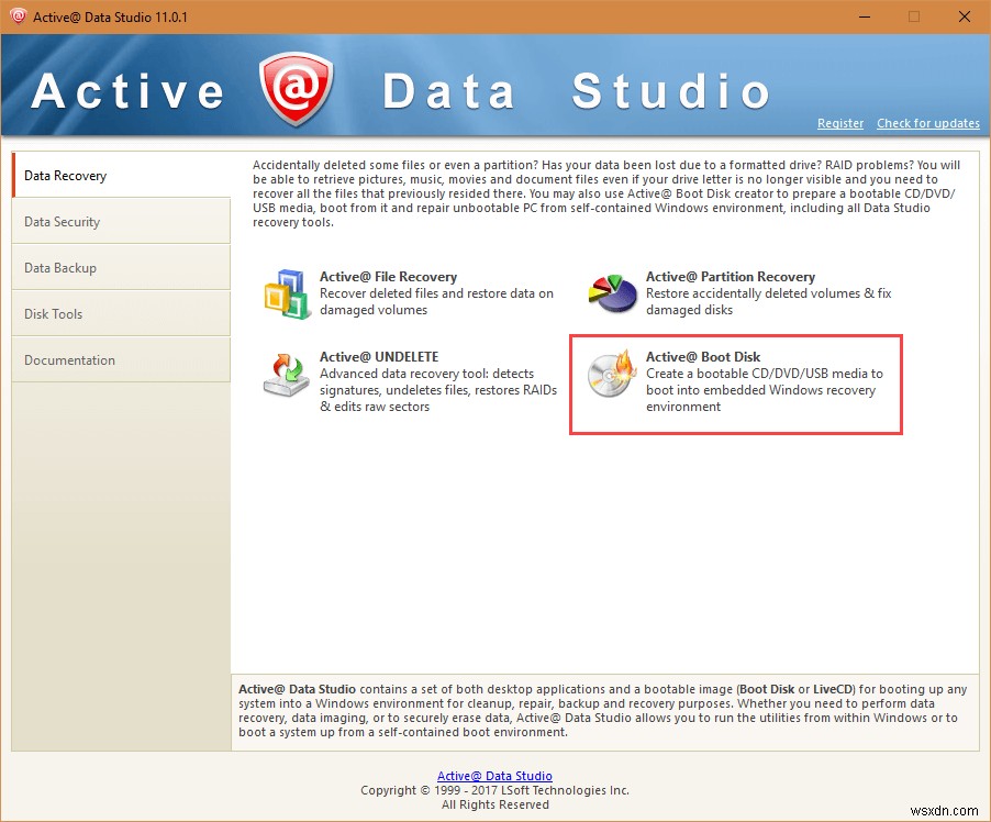 Active @ Data Studio - Công cụ PC thiết yếu Tất cả tại một nơi