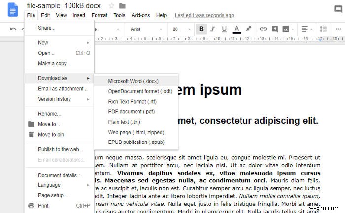 Cách mở tệp docx mà không cần Microsoft Office