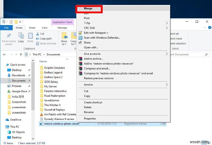 Cách đặt Windows Photo Viewer làm mặc định trong Windows 10