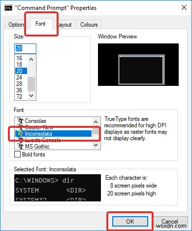 Cách thêm phông chữ tùy chỉnh vào Command Prompt trong Windows 10