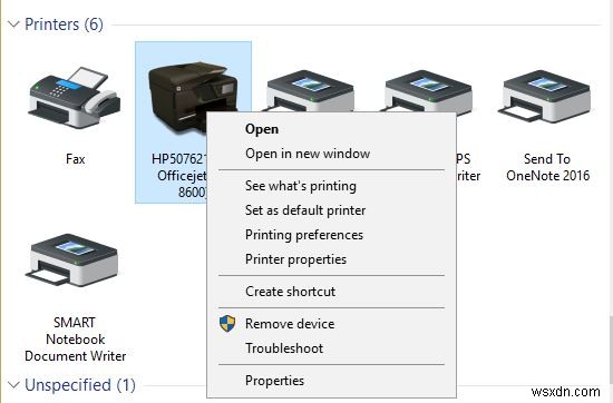 Cách xóa hàng đợi máy in trong Windows 10