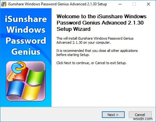 Cách đặt lại mật khẩu Windows với iSunshare Windows Password Genius