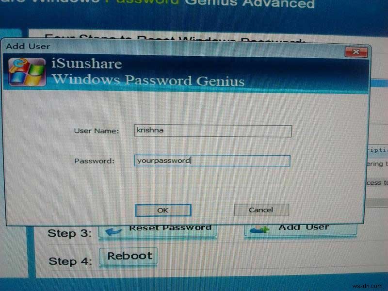 Cách đặt lại mật khẩu Windows với iSunshare Windows Password Genius