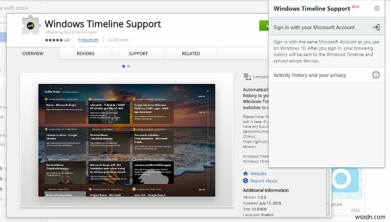 Cách làm cho Dòng thời gian của Windows 10 hoạt động trên FireFox và Chrome