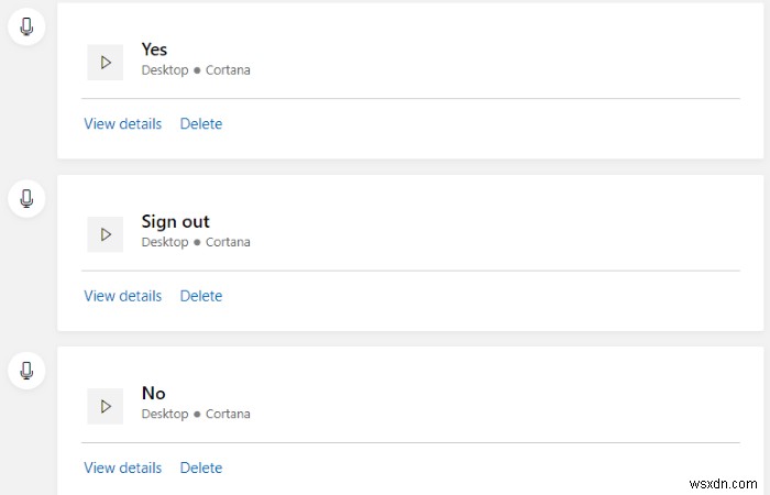 Cách kiểm tra và xóa nhật ký lệnh thoại của bạn trên Cortana