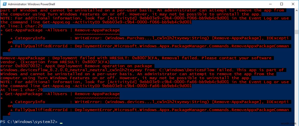 Cách gỡ cài đặt ứng dụng được cài đặt sẵn trong Windows 10 bằng Powershell