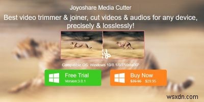 Cắt và chỉnh sửa video của bạn một cách dễ dàng với Joyoshare Media Cutter dành cho Windows