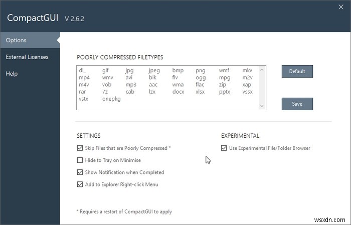 Cách giải phóng dung lượng đĩa cứng bằng CompactGUI