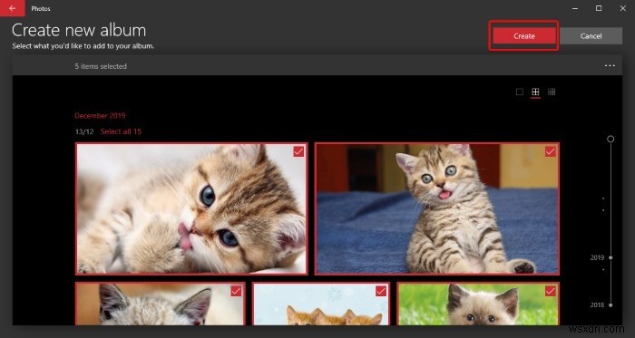 Cách sắp xếp ảnh bằng ứng dụng Photos trên Windows 10
