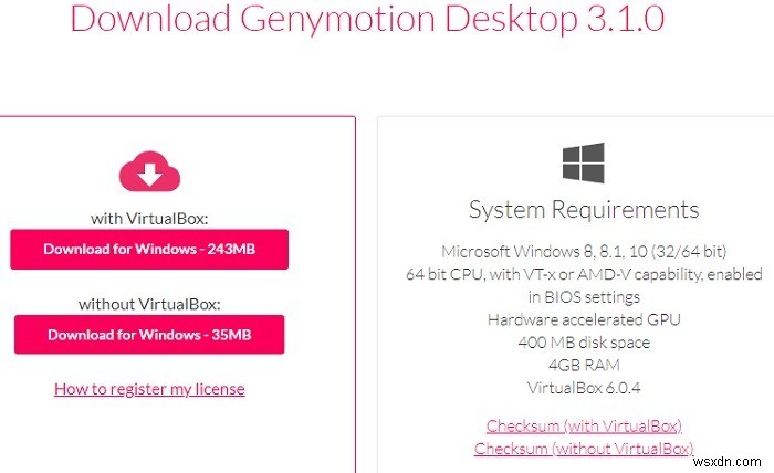 Cách chạy ứng dụng Android trên Windows 10 với Genymotion