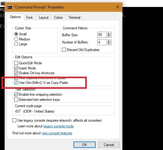 Cách bật Sao chép-Dán trong Dấu nhắc Lệnh của Windows 10