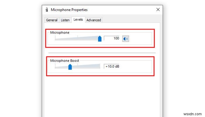 Cách tăng âm lượng micrô trong Windows 10