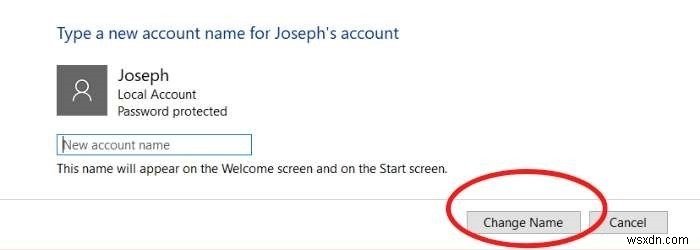 Cách thay đổi tên hiển thị của bạn trên Windows 10