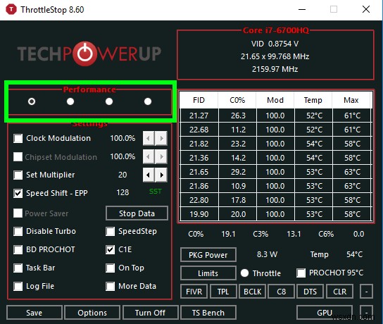 Cách làm thiếu CPU của bạn bằng Throttlestop trong Windows