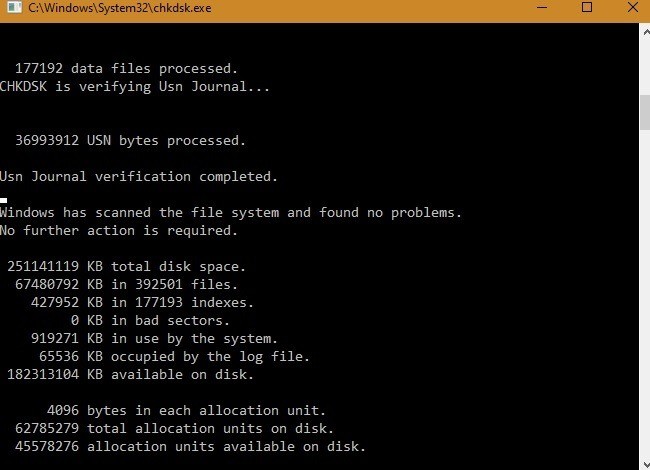 Cách hủy hoạt động Chkdsk đã lên lịch trong Windows 10