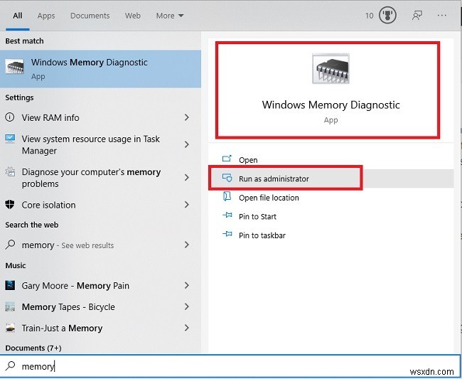 Cách sử dụng Công cụ chẩn đoán bộ nhớ của Windows để tìm sự cố bộ nhớ