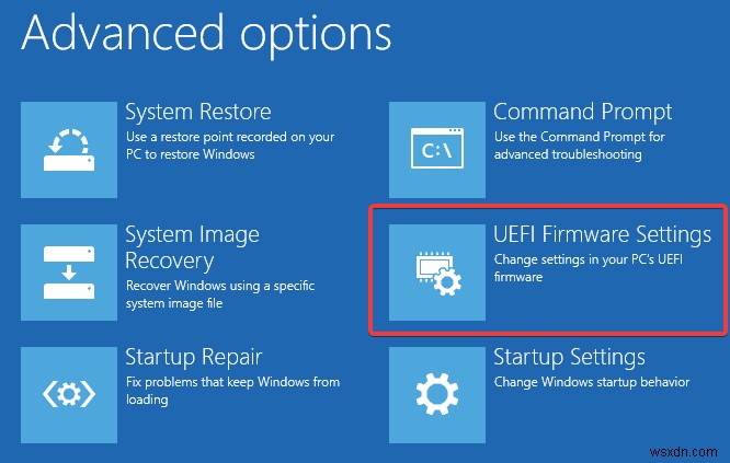 Cách khởi động vào UEFI Trực tiếp từ Windows 10