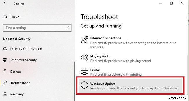 Gỡ rối sự cố cài đặt bản cập nhật Windows 10