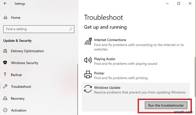 Gỡ rối sự cố cài đặt bản cập nhật Windows 10