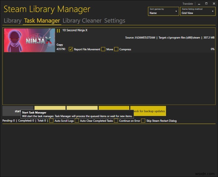 Sử dụng Trình quản lý thư viện Steam để nhanh chóng chuyển các trò chơi Steam sang một ổ đĩa khác