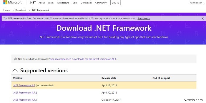 Cách cài đặt .NET Framework 2.0 3.0 và 3.5 trong Windows