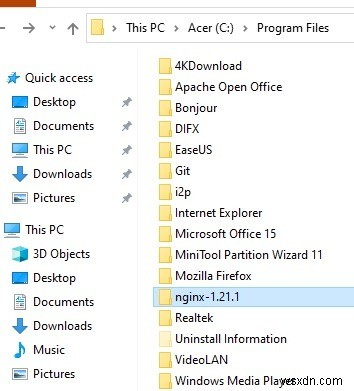 Cách cài đặt và chạy máy chủ Nginx trên Windows