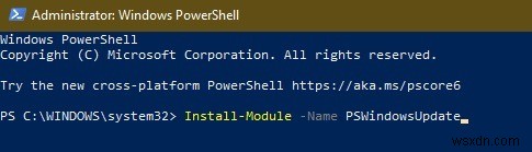 Cách ẩn bản cập nhật bằng PowerShell trong Windows 10