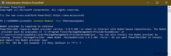 Cách ẩn bản cập nhật bằng PowerShell trong Windows 10