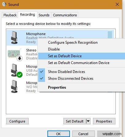 Cách thiết lập micrô bên ngoài trong Windows
