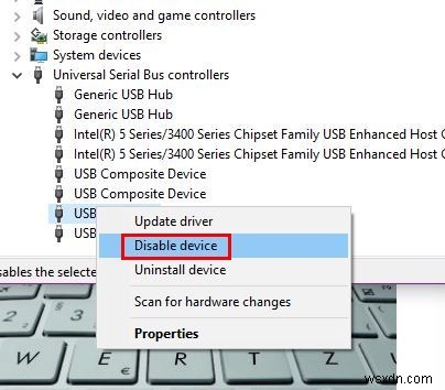 Cách tắt cổng USB trong Windows 10