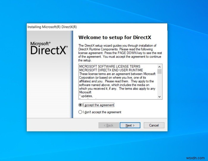 Cách cài đặt lại DirectX trong Windows