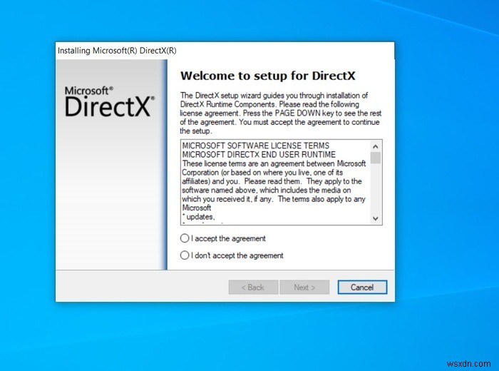 Cách cài đặt lại DirectX trong Windows