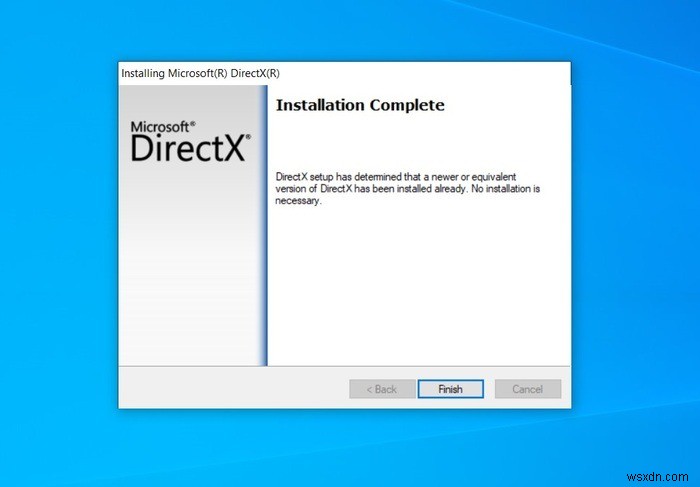 Cách cài đặt lại DirectX trong Windows