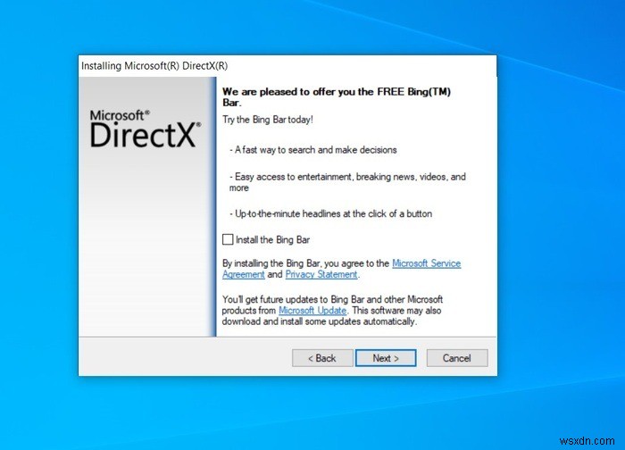 Cách cài đặt lại DirectX trong Windows