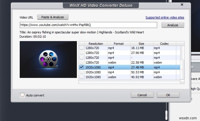 Nén video bằng WinX HD Video Converter Deluxe (Giảm giá tới 70%)