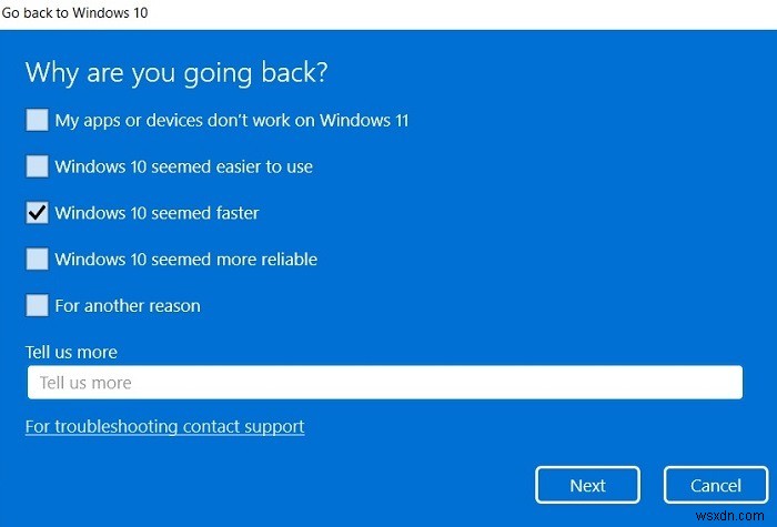 Cách hạ cấp từ Windows 11 xuống Windows 10