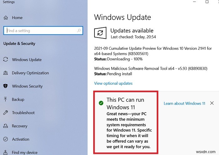 Cách hạ cấp từ Windows 11 xuống Windows 10