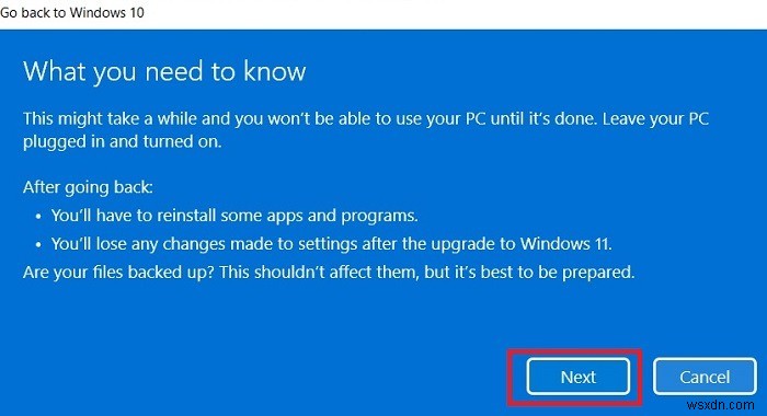 Cách hạ cấp từ Windows 11 xuống Windows 10