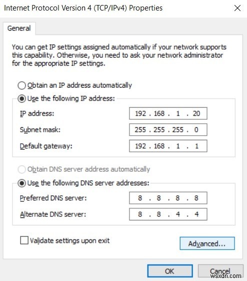 11 Giải pháp cho lỗi  Wi-Fi không có cấu hình IP hợp lệ 