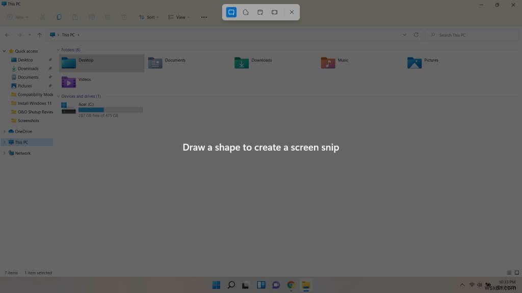 Cách chụp ảnh màn hình trên Windows 11