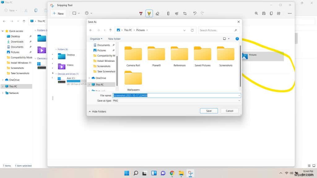 Cách chụp ảnh màn hình trên Windows 11