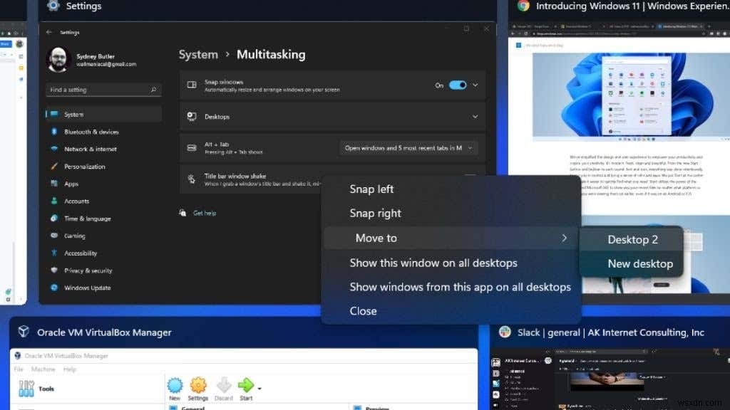 Cách chia đôi màn hình trên Windows 11