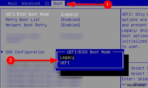 Cách thay đổi chế độ BIOS từ Legacy sang UEFI mà không cần cài đặt lại Windows 10