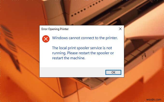 Khắc phục:Print Spooler tiếp tục dừng trên Windows 10