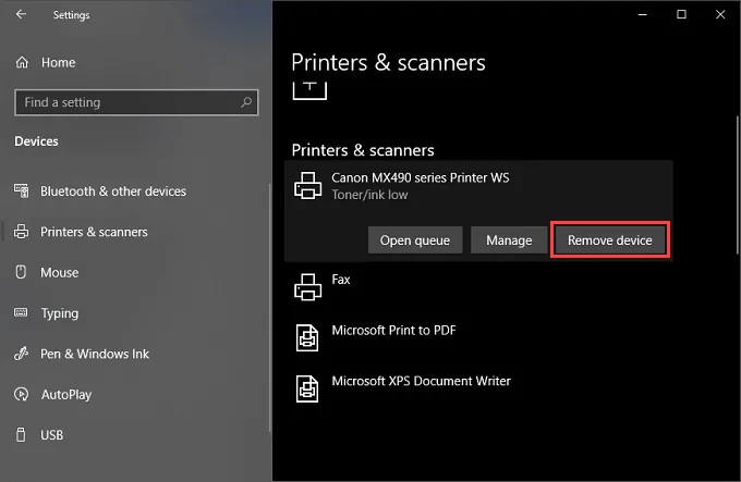 Khắc phục:Print Spooler tiếp tục dừng trên Windows 10